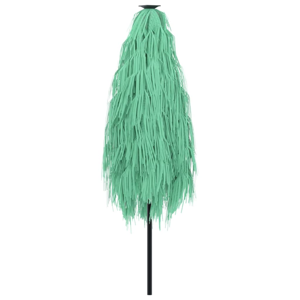 Vidaxl Garden Parasol On Steel Pole, Green, 223X223X213 Cm