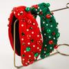 Christmas Headband Fashion Beads Rhinestone Christmas Hair Accessories For Women