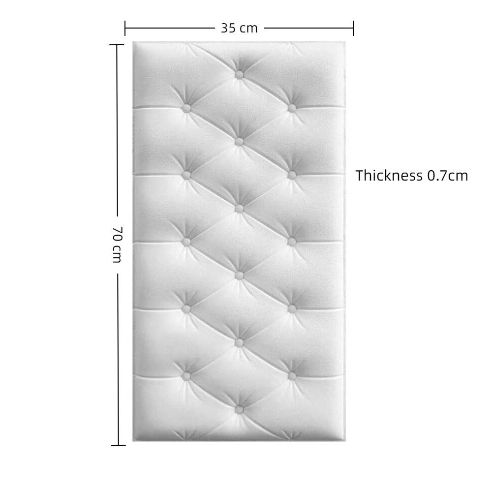 Soft 3D Foam Wallpaper 0.7cm Thick Foam Self-adhesive Anti Collision Wall Stickers Waterproof Foam Adhesive Wallpaper