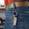 NITEIZE Dual Pass Key Ring Stainless Silver Keychain Carabiner Hook