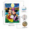 Disney 5D Diamond Painting Dark Mickey and Minnie Decoration DIY Full Diamond Mosaic Inlaid Cross Stitch Set Gift