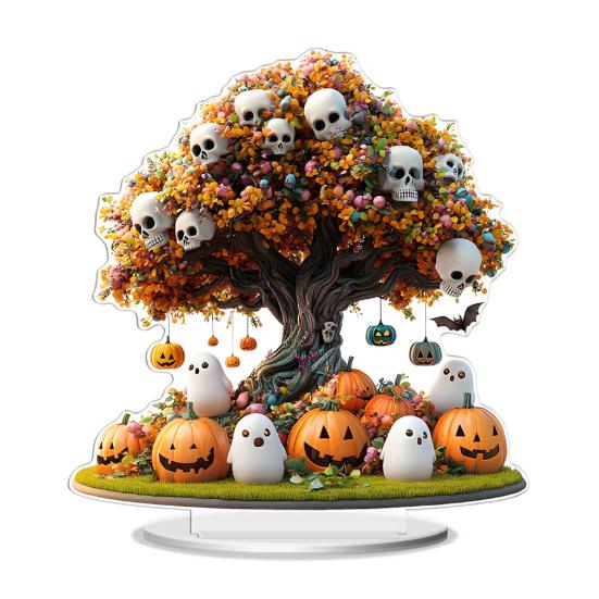 

Хэллоуин Акриловая Настольная Табличка 2D Акриловый Призрак Тыква Дерево Ведьма Табличка для Дома Офиса Стола Декор Многоярусного Подноса C