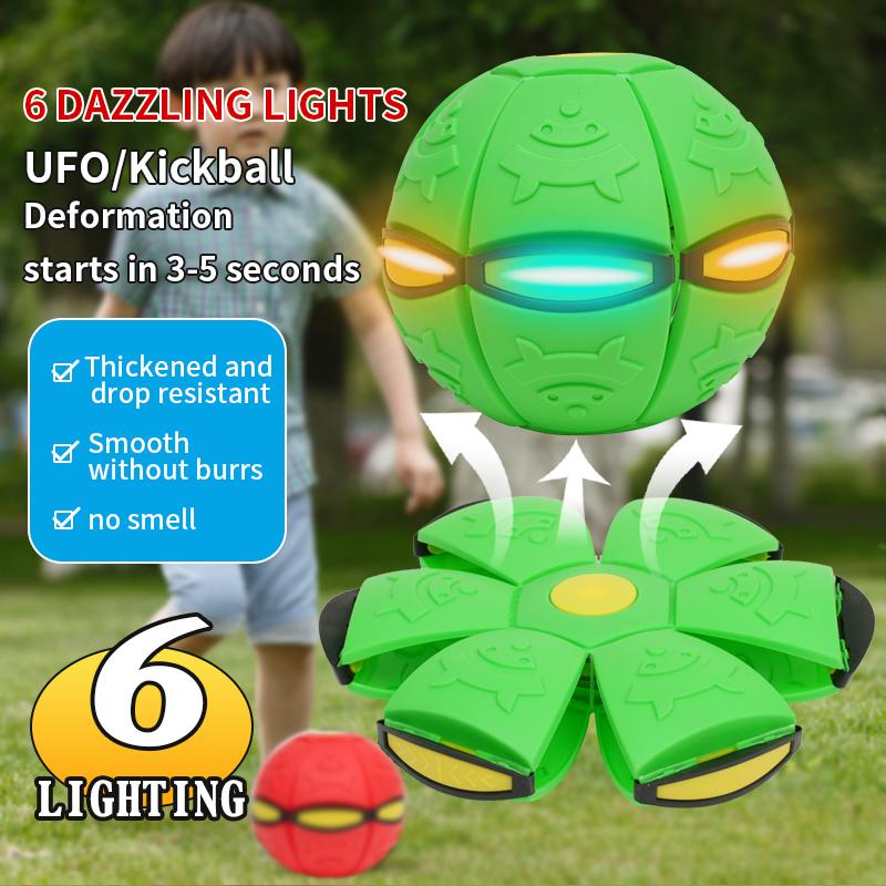 Deformable Flying Saucer Ball Magic Vent Toy For Kids Outdoor/indoor Parent-child Foot Pressure Relief Stress Decompression Gift