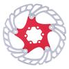 160mm Floating Disc Six Bolts Bicycle Mountain Bike Brake Disc Cycling Accessory(redsilver )