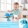 Electric Spray Mechanical Dinosaur Toy DIY Disassembly Dinosaur Walking With Music And Light Gear Tyrannosauruss Rexs