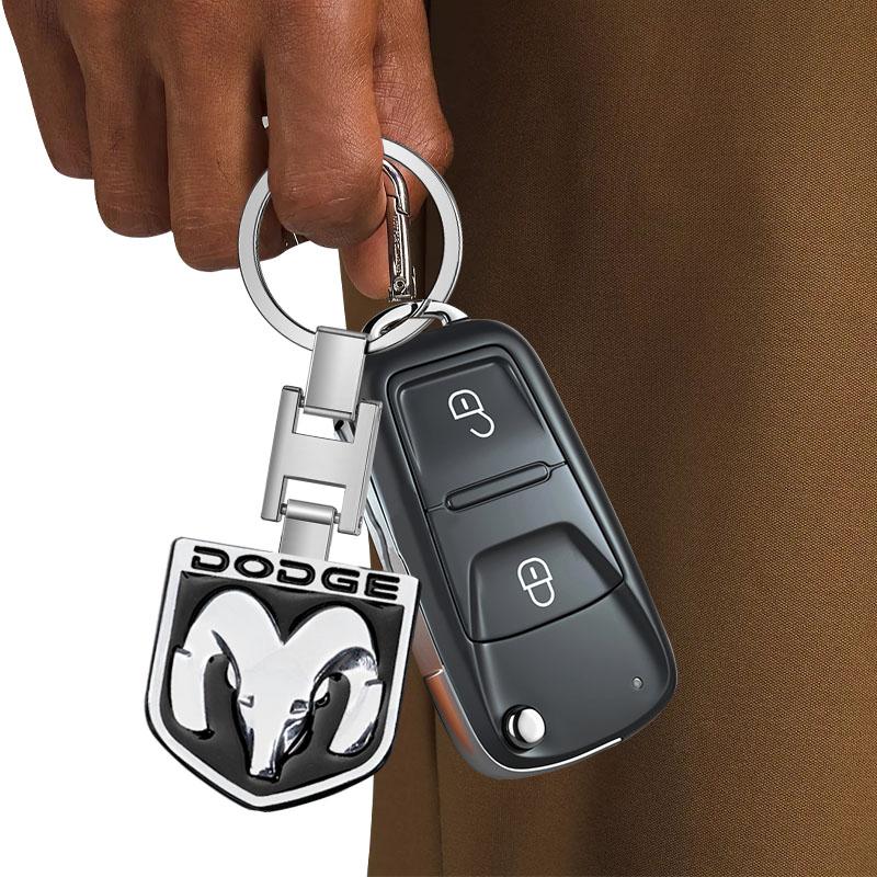 Přívěsek na klíče od auta Znak auta Dárek s kroužkem na klíče Auto doplňky pro Dodge SRT Ram 1500 Durango Journey Charger Challenger Caliber Caravan