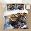 Anime Attack Titan Bedding Set Soft Comforter Cover With 1/2pcs Pillow Shams For Kids Adults Microfiber Quilt Cover