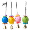 Bird Pecking Toy Parrot Foraging Ball Toy, Plastic Hollow with Bell, Play Cage Enrichment for Lovebird Budgie Cockatiel Conure