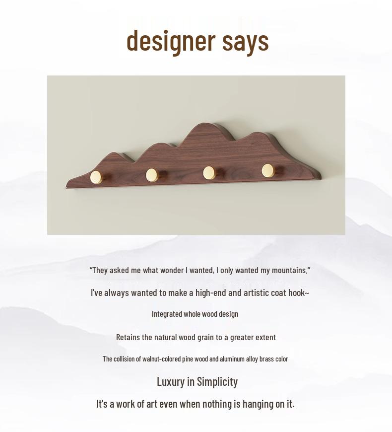 Creative Wall-Mounted Entryway Coat Rack with Hat and Clothing Hooks