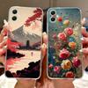 For Samsung A05 Case Clear Cute Cat Fashion Flowers Cool Painted Back Cover For Samsung Galaxy A05 Phone Case SM-A055F SM-A055M