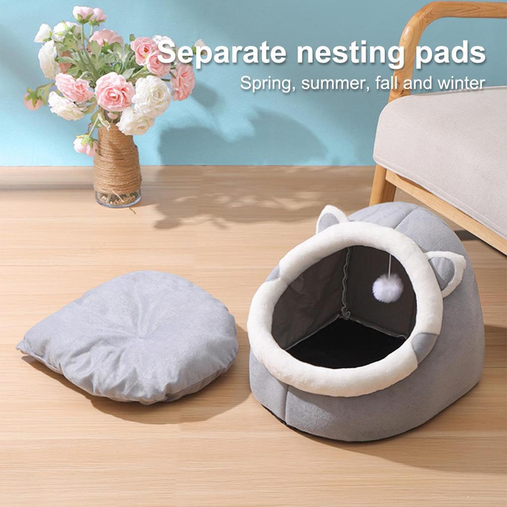 Cat Nest Bed Indoor Cat Cave Puppy Sleeping Bed Sleeping House  New Deep Sleep Comfort In Winter Cat Bed Cat Cozy Cave Nest