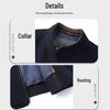 ROMON Men's 100% Wool Stand-Collar Casual Jacket
