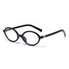 Y2K Oval Anti Blue Light Blocking Glasses Women's Clear Anti Radiation Filter Glasses Anti Radiation Eyeglass
