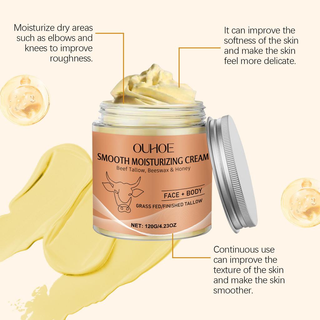 Ouhoe Smooth Skin Moisturizing Cream Silky Hydrating Formula For Body Care 120g