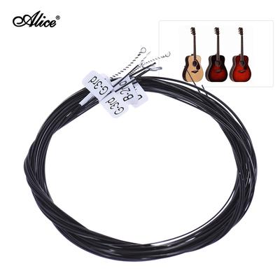 Alice AC136BK-N Black Nylon Classical Guitar Strings 6pcs/set (.028-.043) Normal Tension with One Co