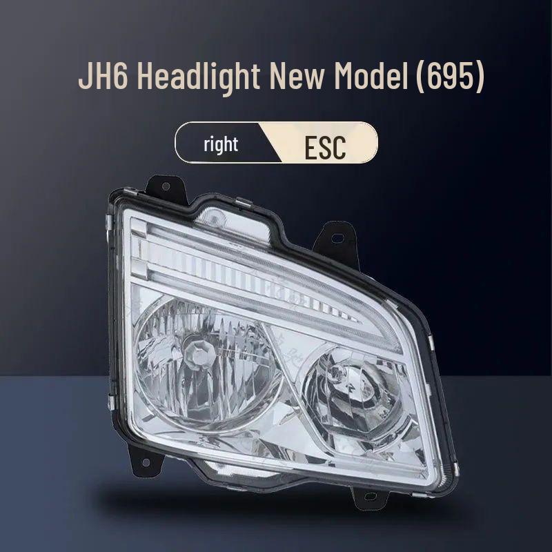 FAW Qingdao Jiefang JH6 Front LED Headlight Assembly with Daytime Running Lights Electric Adjustable 12-hole Right