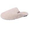 Suede with skirt, flat-bottomed fluffy shoes for women, French gentle wind in autumn and winter, simple commuting, versatile bag head fluffy drag