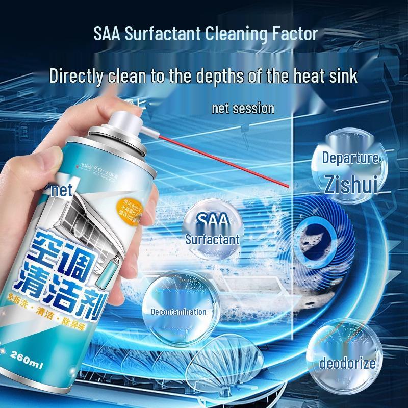 Wall-Mounted Air Conditioner Deep Cleaning & Deodorizing Foam - No Disassembly or Washing Needed