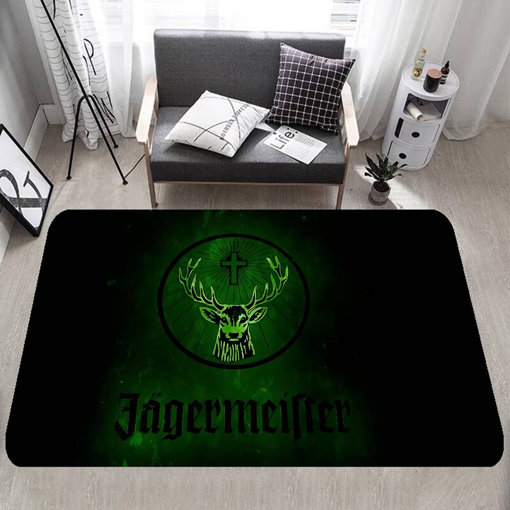 

J-Jagermeisteres Logo Hallway Carpet Non-Slip Laundry Room Mat Laundry Decor Balcony Child Living Room Bedside Area Rugs 40x60cm