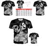 Premium Quality Unisex Summer Short Sleeve O-neck Clown 3d Print T-shirt For All