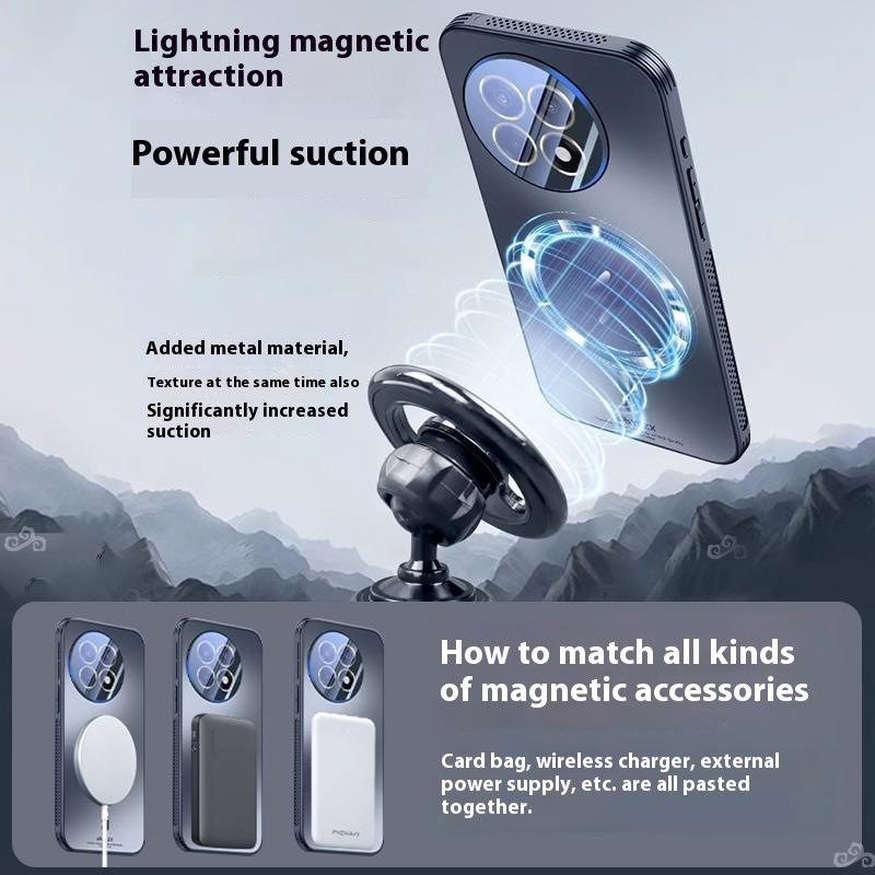 For OnePlus Ace 5 5G Case Compatible with MagSafe Matte PC+TPU Heat Dissipation Phone Cover