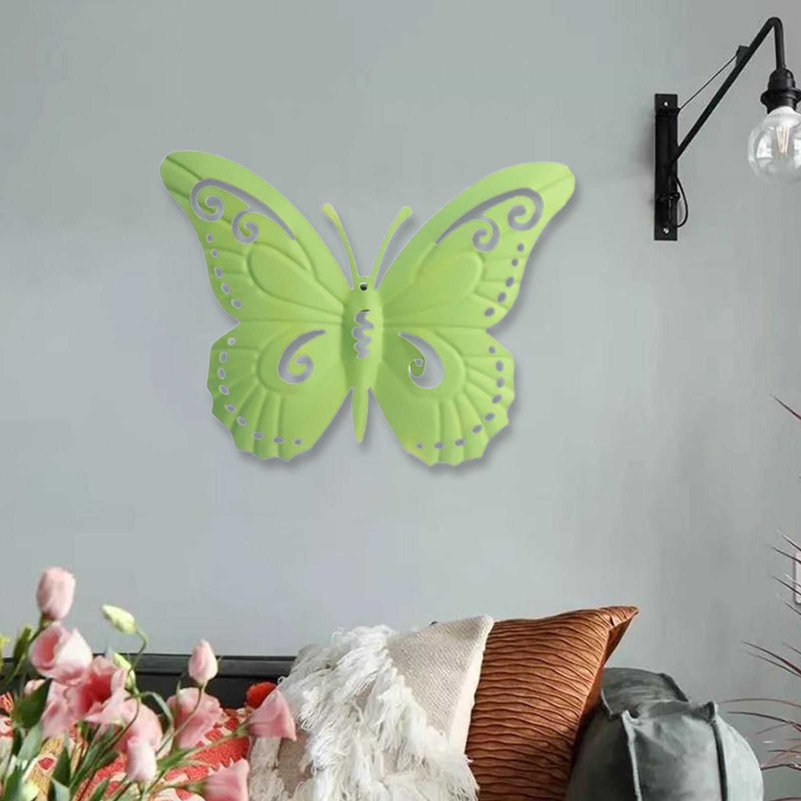 

butterfly Wall Decor Statue for Outdoor Indoor Living Room Fence Yard Bedroom світло-зелений колір