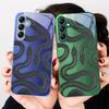 Black green king snake For Samsung A 20 30 22 23 24 25 26 31 32 33 34 35 42 50 51 52 53 54 55 56 70 71 72 73 glass phone case