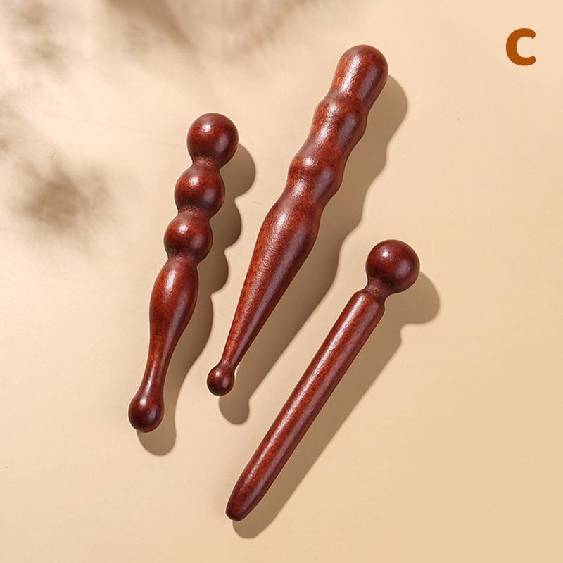 Massage Stick Reflexology Tool for Foot and Body Wooden Acupressure Therapy Deep Tissue Relaxation Home Spa Device