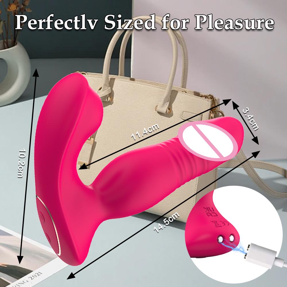 APP Control G Spot Dildo Vibrators Clitoral Stimulator Adult Sex Toys with 9 Thrusting & Vibration Modes, for Women Couples