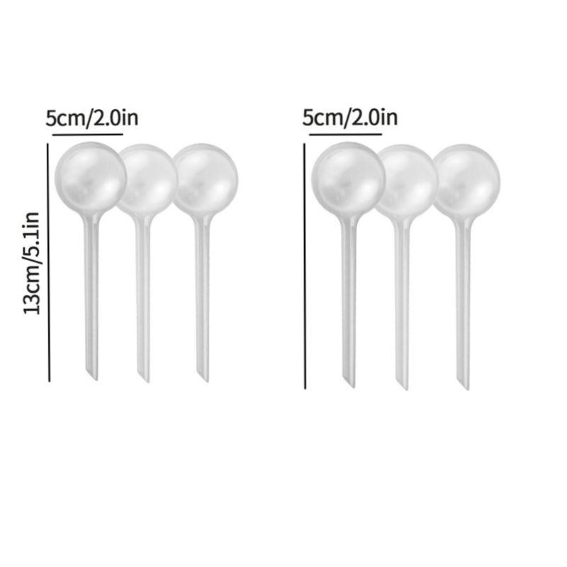 3/6pcs Automatic Plant Water Feeder Plant Watering Bulbs Round Self-Watering Globes Flowerpot Drip Irrigation Device