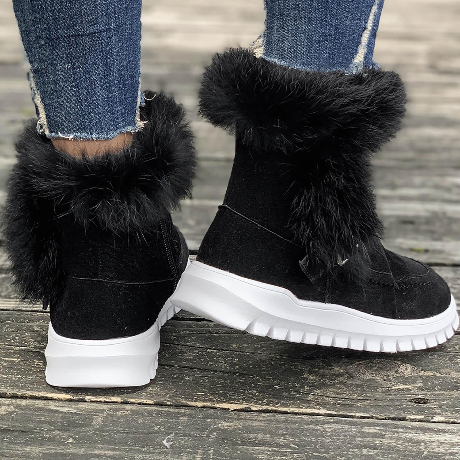 Теплые утолщенные плюшевые зимние сапоги — фото 4