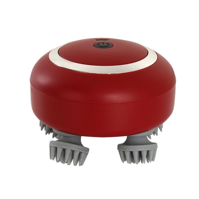 Scalp Massager Portable Electric Head Massager with 3 Massage Mode and 4 Massage Heads Handheld Head Massager for Body