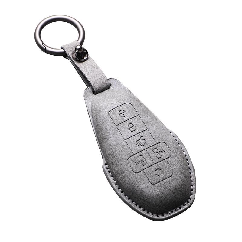 BYD D9 Key Faux Suede Protective Shell - Luxury Car Key Case