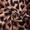 European & American Women's Autumn Leopard Print Hollow Out Long Sleeve Cropped Slim Fit Dress