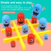 Tic Tac Toe Brettspiel Groß frisst Klein Schachbrettspiel Mehrspieler Partyspiele Spielzeug Interaktives lustiges Brettspiel Spielzeug für Kinder Erwachsene
