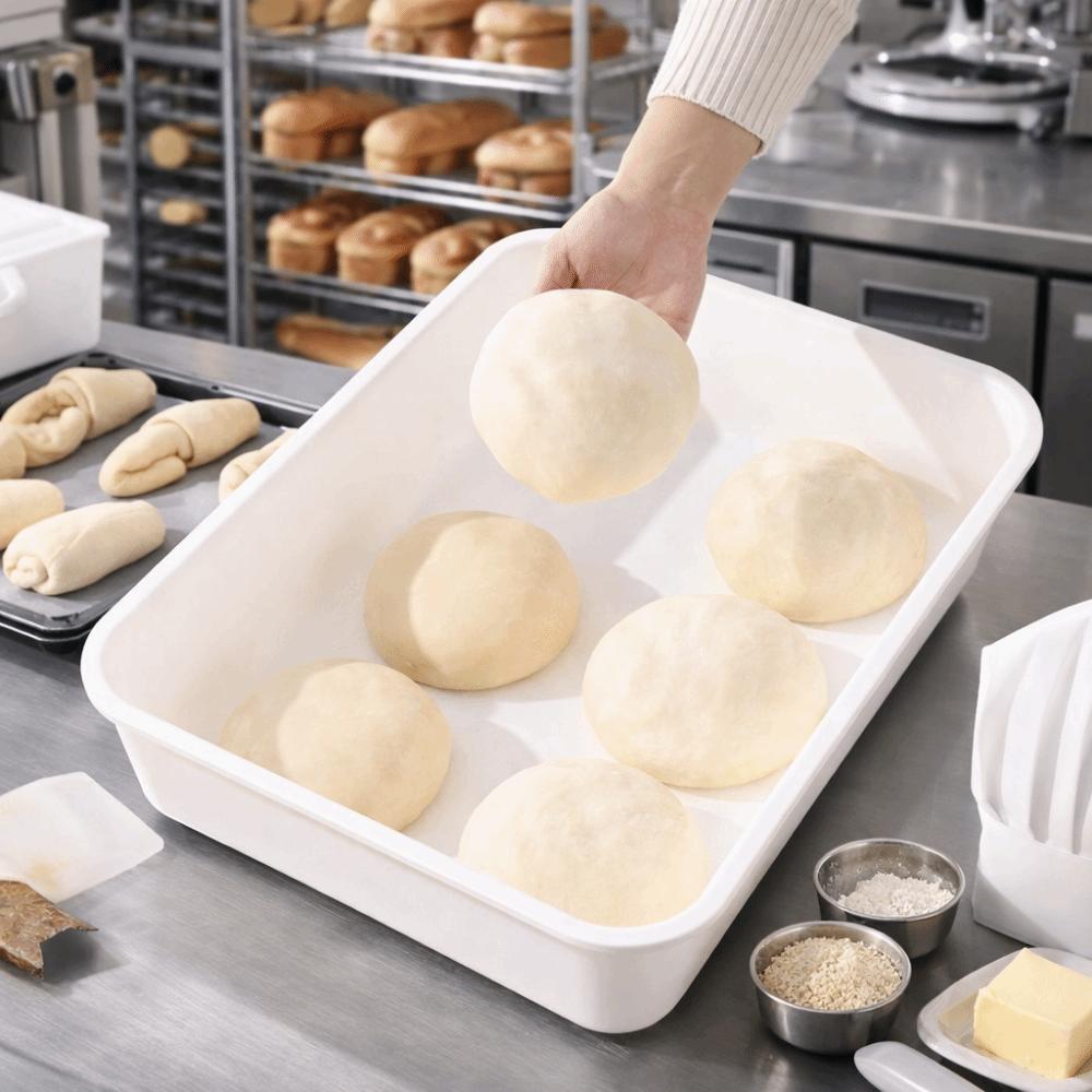 1/2 Pieces Air Tight Dough Proofing Box Sturdy Food Grade Proofing Container with Cover Food Storage Container Pastry Proofing