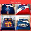Logo Soccer Team Double 3 Piece Bedding Set Ball Sports Collection Home Textiles