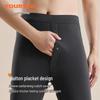 Yiershuang Men's 100% Wool Down-Filled Thermal Pants