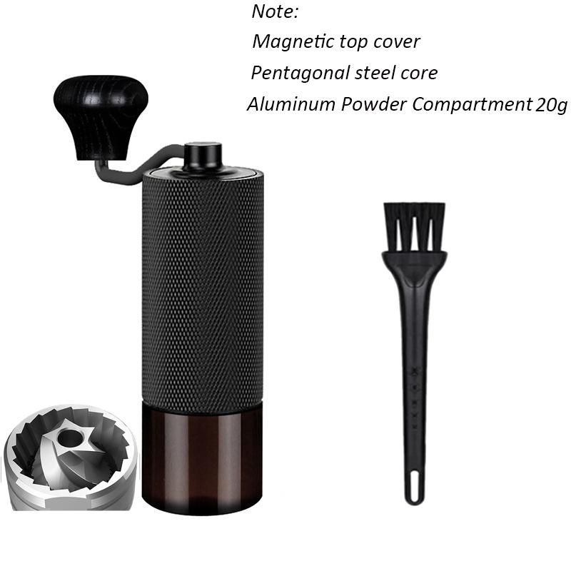 Manual Coffee Grinder Stainless Steel Coffee Grinder Built-In Double Bearing Positioning Adjustable Kitchen Coffee Tool