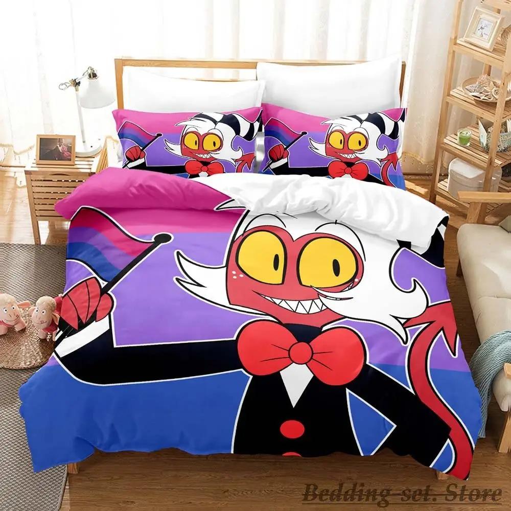 Moxxie Boss Sängkläder Set Enkelt Twin Full Queen King Size Sängset Vuxen Barn Sovrum Påslakanset Anime sängkläder Säng