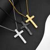 Geometric Cross Corrosion High-quality Necklace, the Same for Men and Women, Vacuum Plating Does Not Fade Design Sense