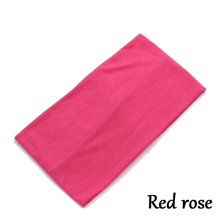 Bandeau large pour femme couleur bonbon style coréen: Bandeau de Sport Yoga Élastique Printemps/Été 2023