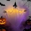 Halloween Luminous Wizard Hat Ghost Pendant Outdoor Hanging Decoration Ornament