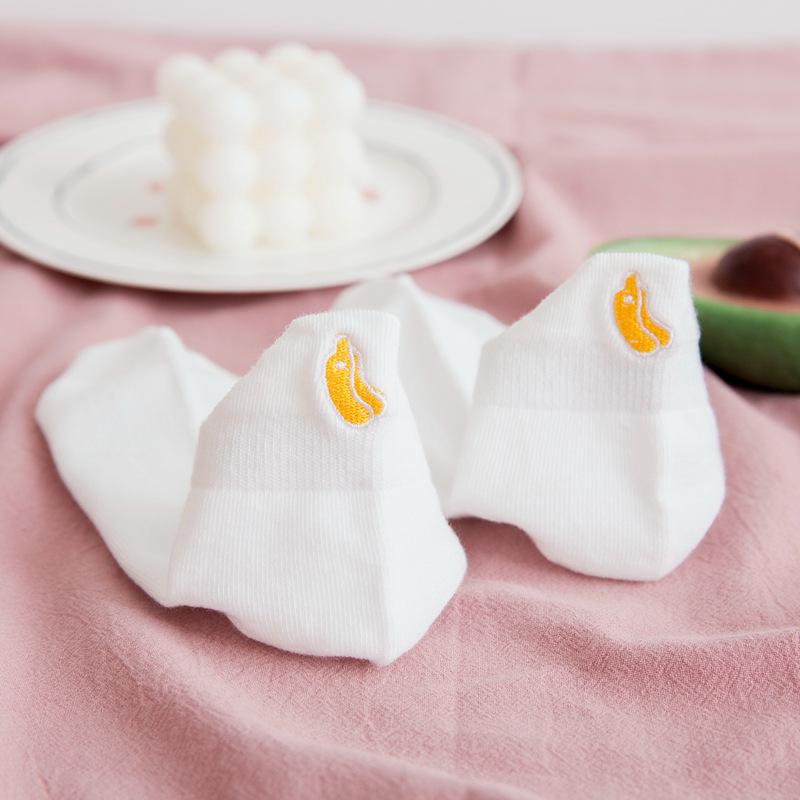 

Женские весенние и летние носки с вышитыми фруктами - Милый японский стиль One Size