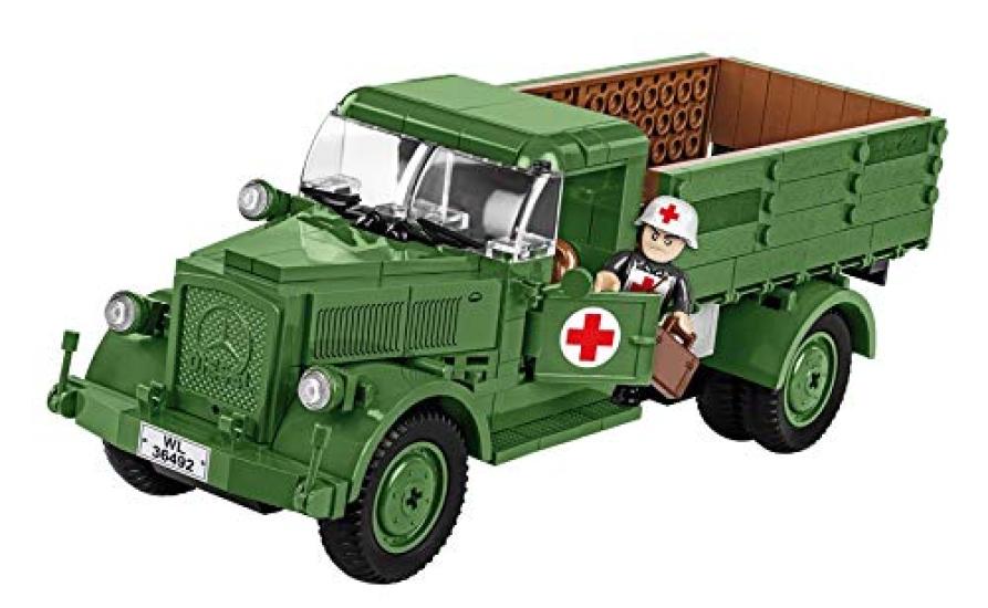 Cobi Historical Collection #2455A Militärblock WWII Deutsches Armee-Sanitätsfahrzeug Mercedes Benz L3000S