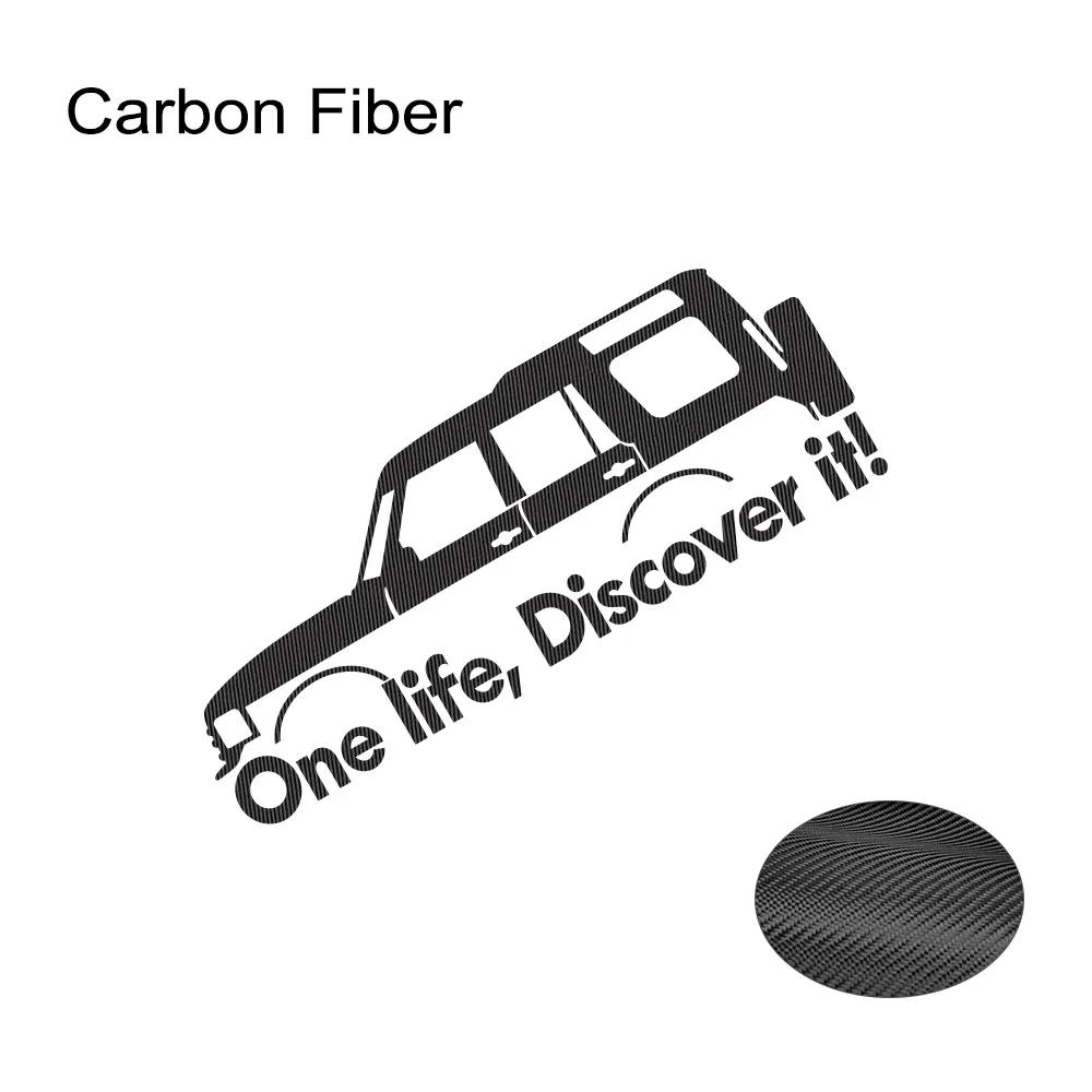 

Car Window Sticker Auto Graphics Body Trunk Bumper Vinyl Decor Decal For Land Rover Discovery 3 4 LR3 LR4 One Life Discover it