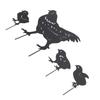 4 Stück Henne Huhn Silhouette Hohl Pfahl Design Niedliches Henne Huhn Design Langlebiges Metall Huhn Hof