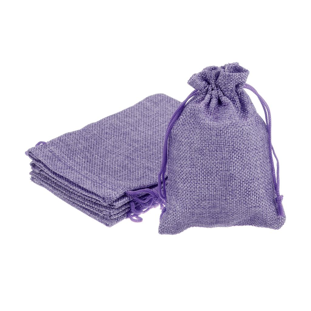 5pcs 10x14cm Drawstring Burlap Bag Jute Gift DIY Wedding Favor Gift Bag Small Burlap Bags For Packaging Candy Chocolate Jewery