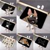 Plush Soft Non-slip Absorbent INS Style French Bulldog Print Mat for Bathroom Bedroom Laundry Room Rug Carpet Home Decor