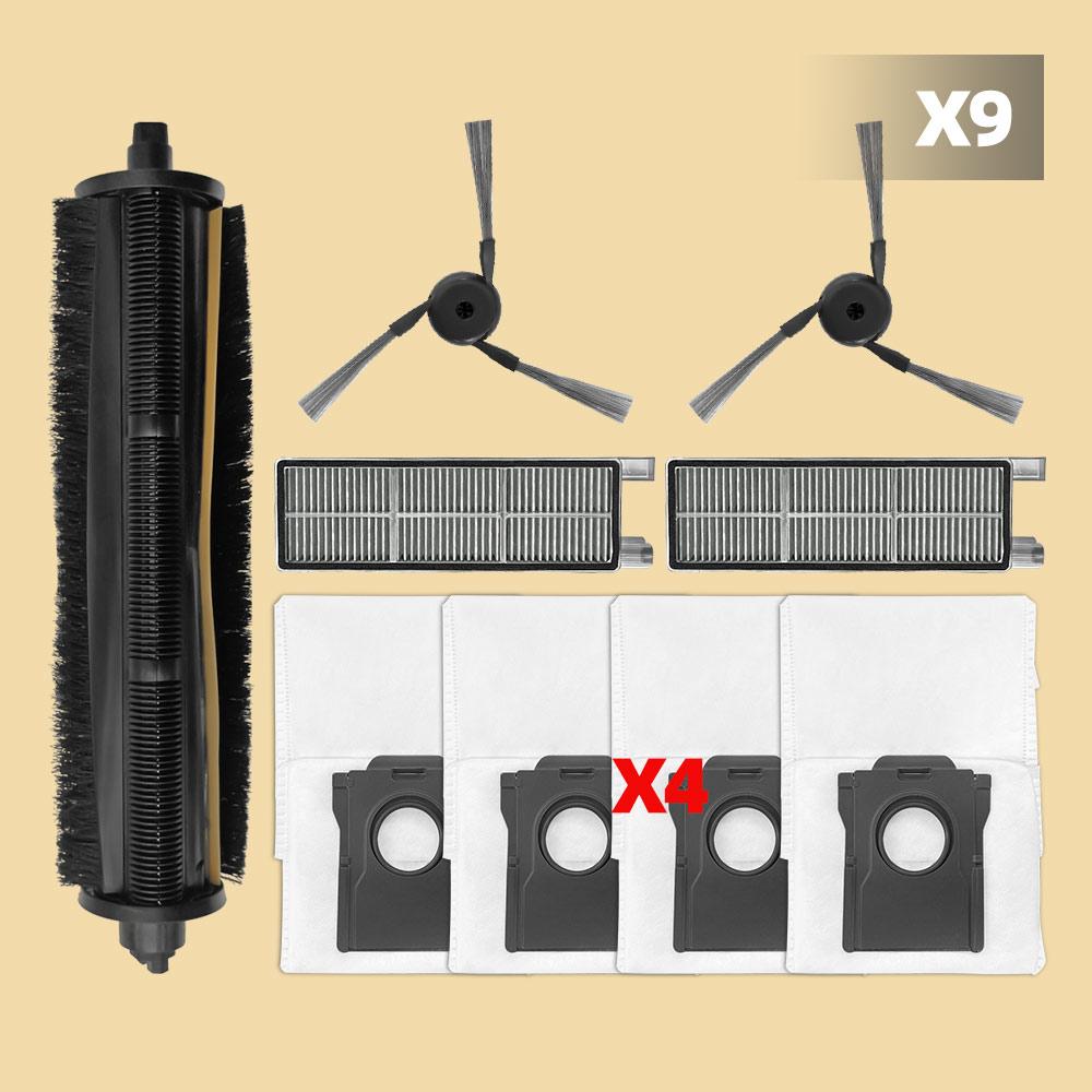 Accessories Compatible For ( MOVA Z50 Ultra ) Robot Vacuum Parts Main Roller Side Brush HEPA Filter Dust Bag Tricut Mop Cloth